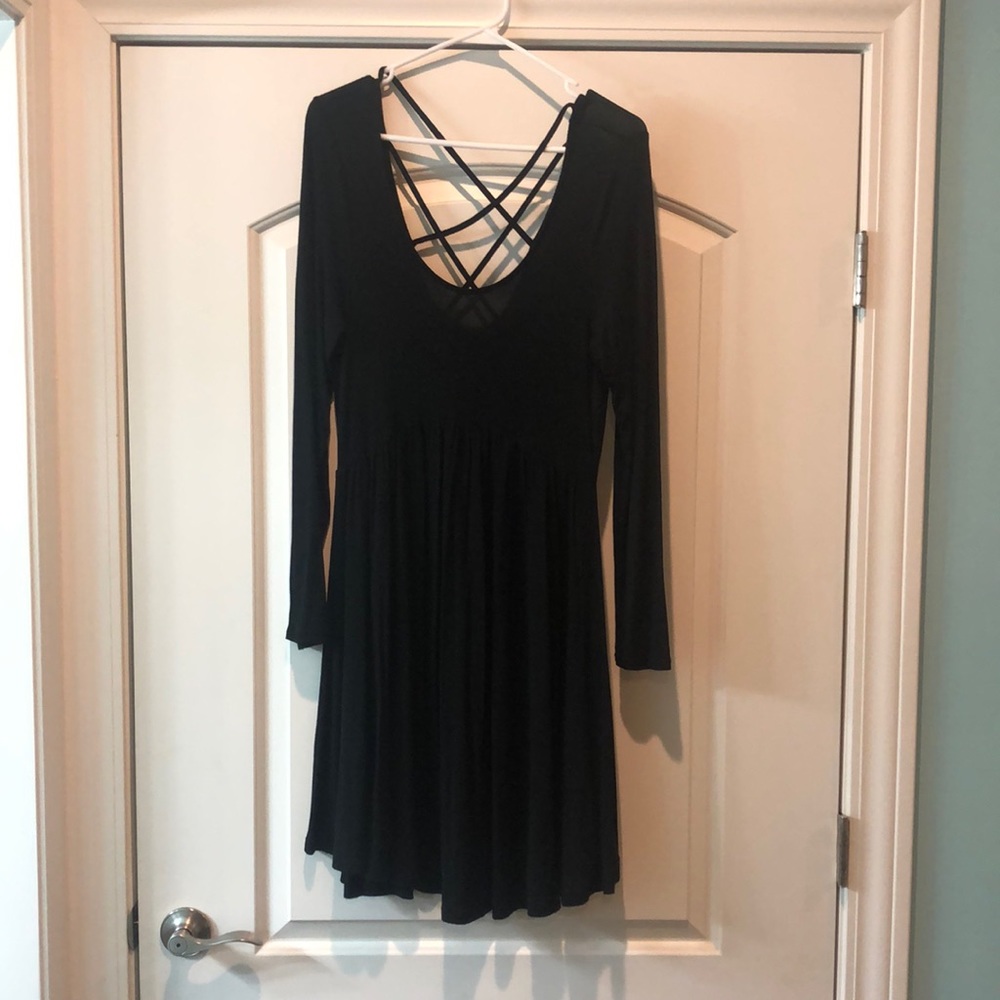 Black Dress with Strappy Back